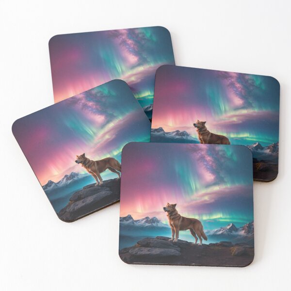 Item preview, Dog under Galactic Sky designed and sold by Enchanting Art Vista.