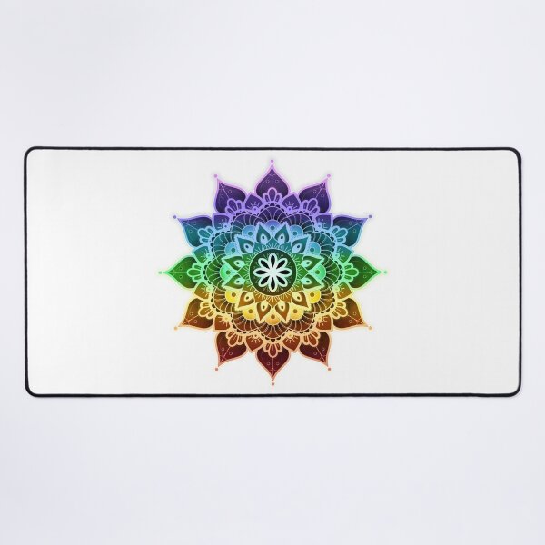 Item preview, Mandala of Chakras in the 7 colors of the rainbow designed and sold by Audrey Janvier | AJD.