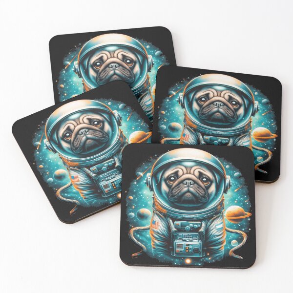 Item preview, SpacePug: The Pug who Conquered the Moon designed and sold by studiobrazuka.