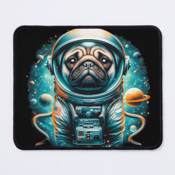 Item preview, SpacePug: The Pug who Conquered the Moon designed and sold by studiobrazuka.
