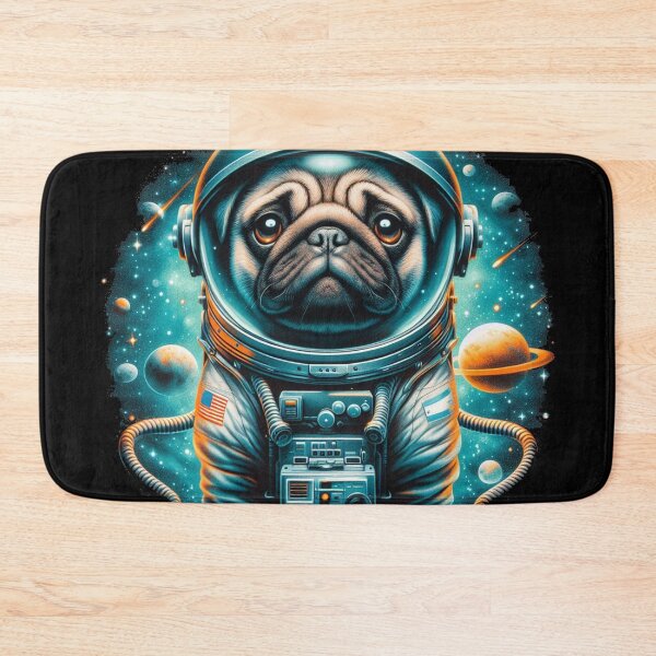 Item preview, SpacePug: The Pug who Conquered the Moon designed and sold by studiobrazuka.