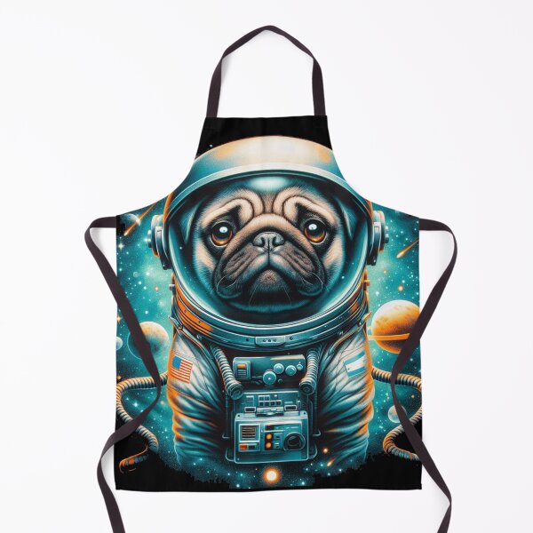 Item preview, SpacePug: The Pug who Conquered the Moon designed and sold by studiobrazuka.