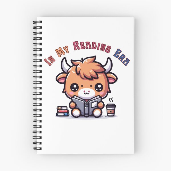 Item preview, Highland Cow: In My Reading Era designed and sold by LivingFullofFun.