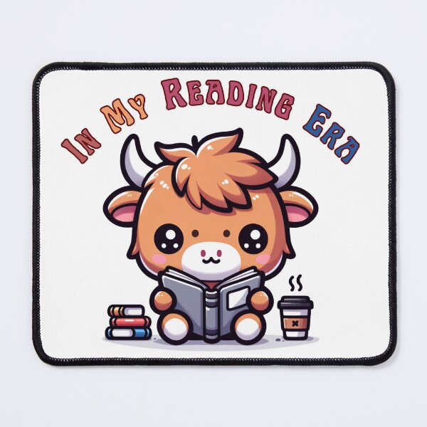 Item preview, Highland Cow: In My Reading Era designed and sold by LivingFullofFun.