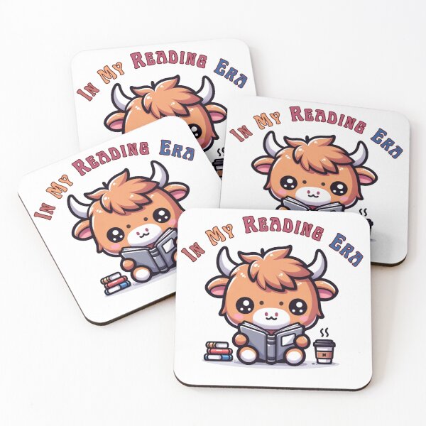 Item preview, Highland Cow: In My Reading Era designed and sold by LivingFullofFun.