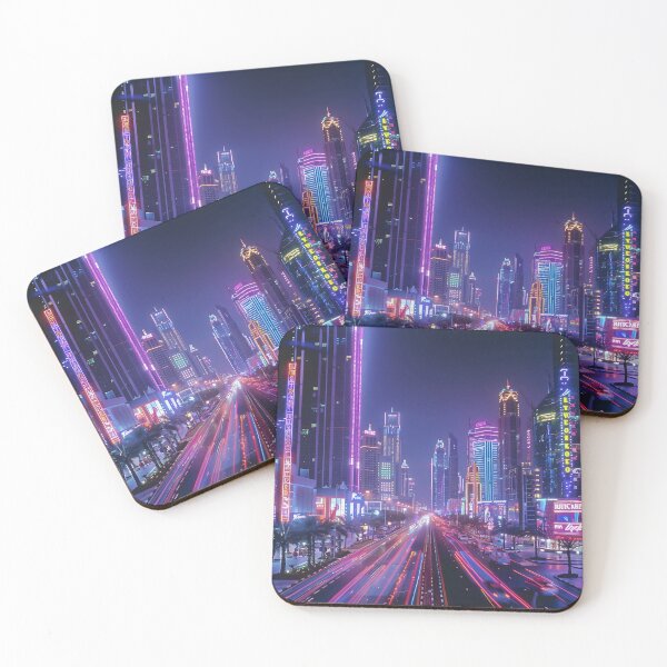 Item preview, Neon Drenched Dubai designed and sold by dcrc.