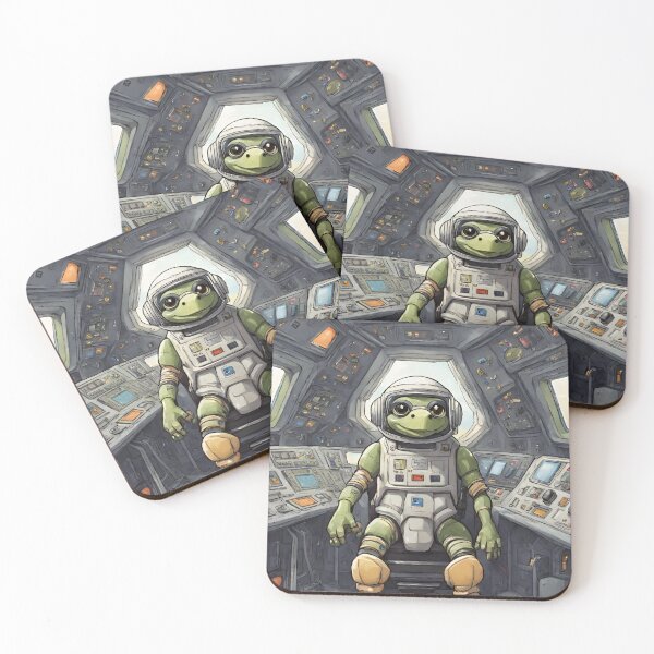 Item preview, Cute turtle captain inside Space Shuttle cockpit 03 designed and sold by gao7650.