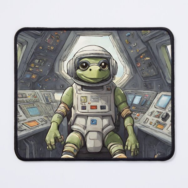 Item preview, Cute turtle captain inside Space Shuttle cockpit 03 designed and sold by gao7650.