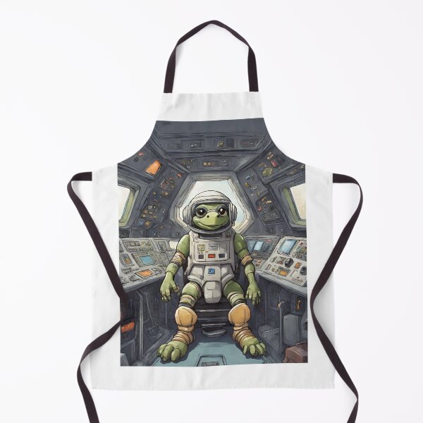Item preview, Cute turtle captain inside Space Shuttle cockpit 03 designed and sold by gao7650.