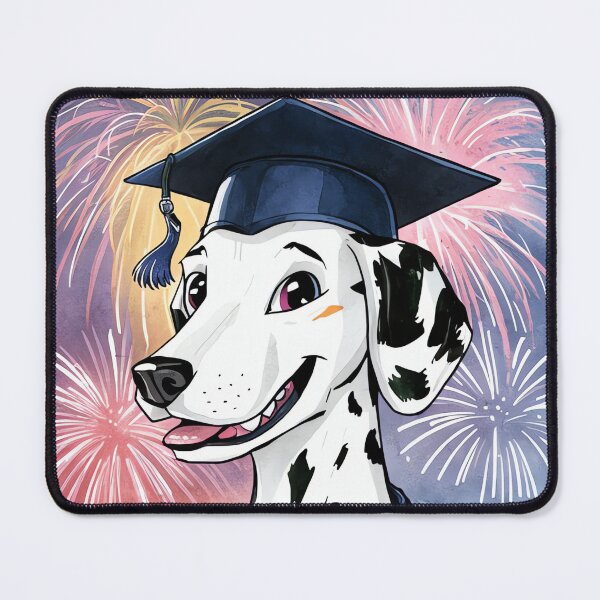 Item preview, Graduación Perro Dálmata - Celebración con Gorro de Graduación Universitaria designed and sold by WILDEVIOLET.