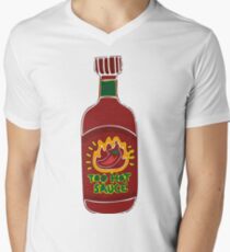 Too Hot Sauce Men's V-Neck T-Shirt