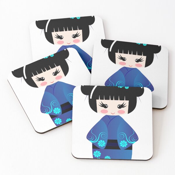 Item preview, Geisha Doll in Blue Dress designed and sold by ArtandBeauty-UK.