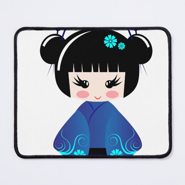 Item preview, Geisha Doll in Blue Dress designed and sold by ArtandBeauty-UK.
