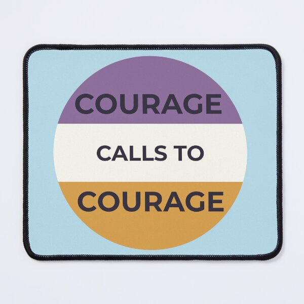 Item preview, Courage Calls To Courage Feminist Quote Round designed and sold by LoveLittleRobin.