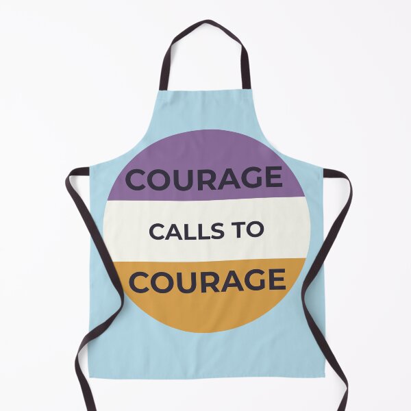 Item preview, Courage Calls To Courage Feminist Quote Round designed and sold by LoveLittleRobin.