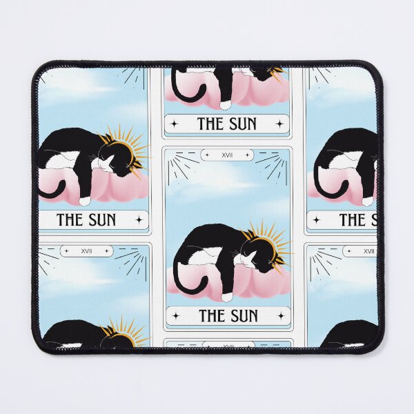 Item preview, Tarot Card Tuxedo Cat The Sun designed and sold by BettySpicer.