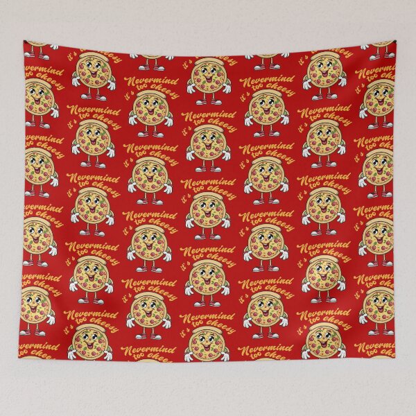 Item preview, Nevermind It's Too Cheesy Gifts for Boy Kid Girl Pizza Lover -  designed and sold by PurpleLoveStore.