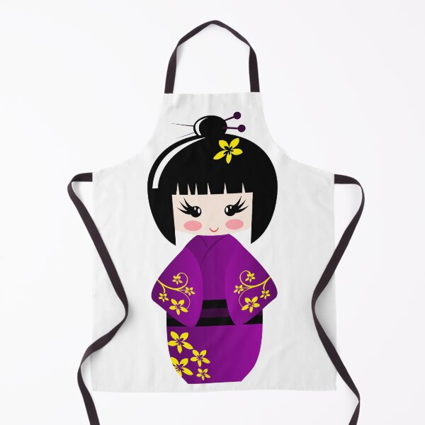 Item preview, Geisha Doll in Purple Dress designed and sold by ArtandBeauty-UK.