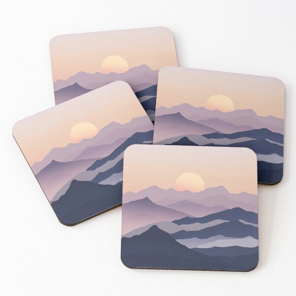 Item preview, Sunset in the Mountains designed and sold by TilesHQ.