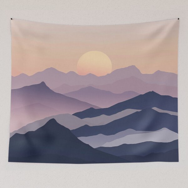 Item preview, Sunset in the Mountains designed and sold by TilesHQ.