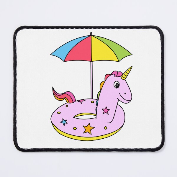 Item preview, Pink funny Unicorn and colorful Umbrella designed and sold by micarto.