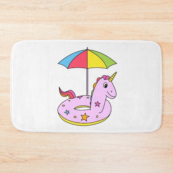 Item preview, Pink funny Unicorn and colorful Umbrella designed and sold by micarto.