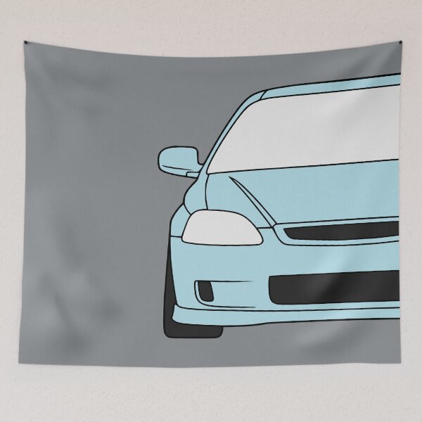 Item preview, Honda Civic EJ EK EN coupe light blue designed and sold by EdimDesign.