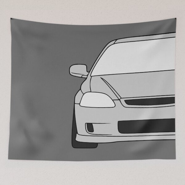 Item preview, Honda Civic EJ EK EN coupe silver designed and sold by EdimDesign.