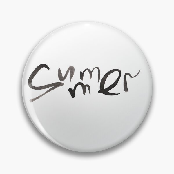 Item preview, Summer word hand lettering text  | word Summer bw circle watercolor handlettering designed and sold by lausn.