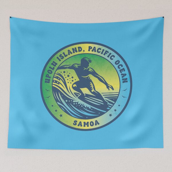 Item preview, Upolu Island Samoa Surfing Design designed and sold by CynthiaGraphics.