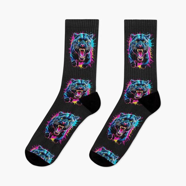 Artikelvorschau, Black Panther Neon color FACE SPLASH ART pastel colors entworfen und verkauft von yeekazar.