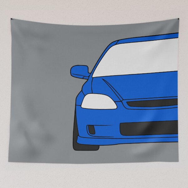 Item preview, Honda Civic EJ EK EN coupe bright blue designed and sold by EdimDesign.