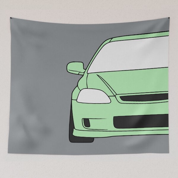 Item preview, Honda Civic EJ EK EN coupe light green designed and sold by EdimDesign.