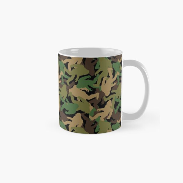 Bigfoot Camo USA Flag Mug Sasquatch Camouflage Coffee Mugs 