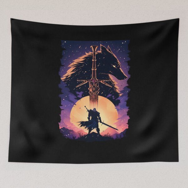 Item preview, Lone Wolf by the Moonlight - Witcher designed and sold by Fenay Designs.