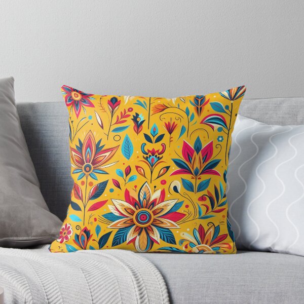Item preview, Scandinavian Folk Art floral pattern  designed and sold by FOLK ART FUSION.