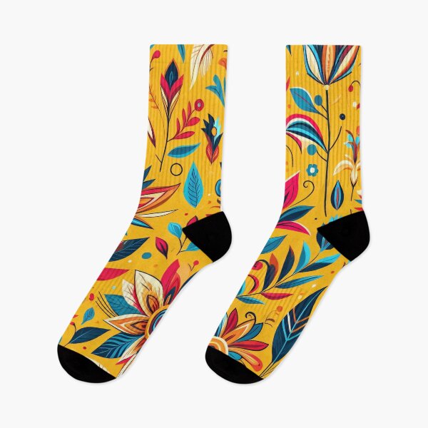 Item preview, Scandinavian Folk Art floral pattern  designed and sold by FOLK ART FUSION.