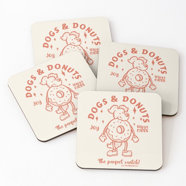 Item preview, Dogs & Donuts  designed and sold by Elspeth Rose Design.