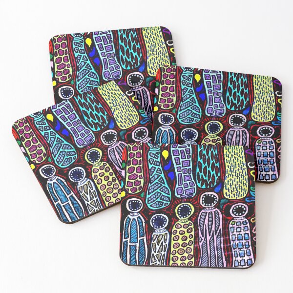 Item preview, Night Choir Hand Drawn Dark Art designed and sold by Curraleigh Crafts.