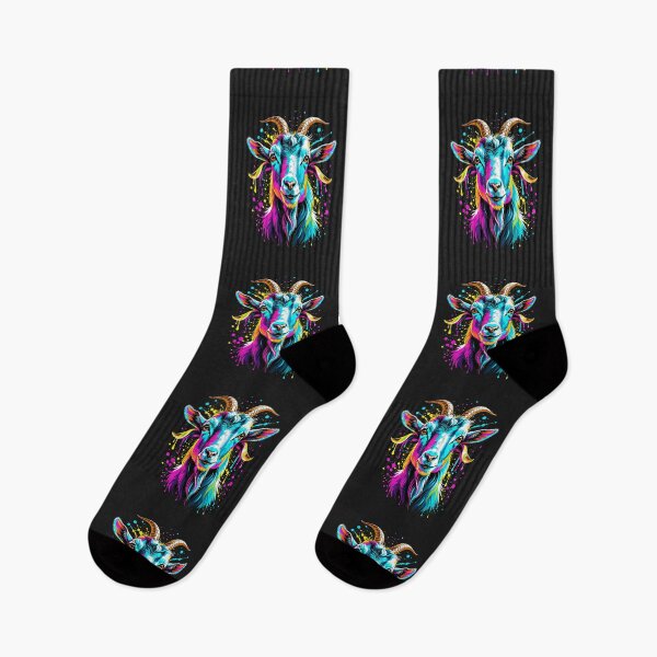 Item preview, Goat Neon color FACE SPLASH ART pastel colors designed and sold by yeekazar.
