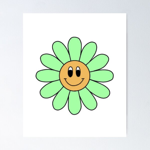 Item preview, Daisy flower smiley designed and sold by Beebie888.