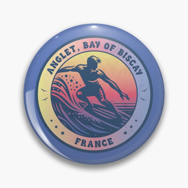 Item preview, Anglet Bay of Biscay France Surfing Design designed and sold by CynthiaGraphics.