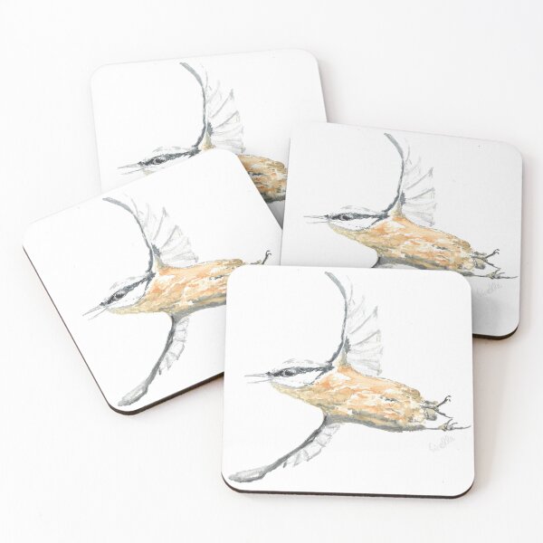 Item preview, Nuthatch flying designed and sold by GiselleSellier.