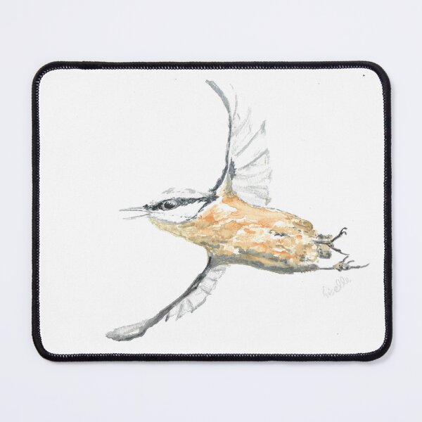 Item preview, Nuthatch flying designed and sold by GiselleSellier.