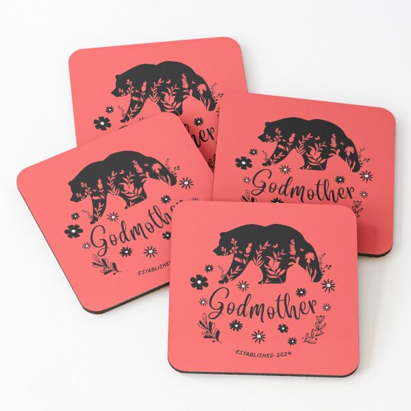 Item preview, Godmother Bear Est 2024 Gift for New Godmother 2024 designed and sold by WanderTravels.