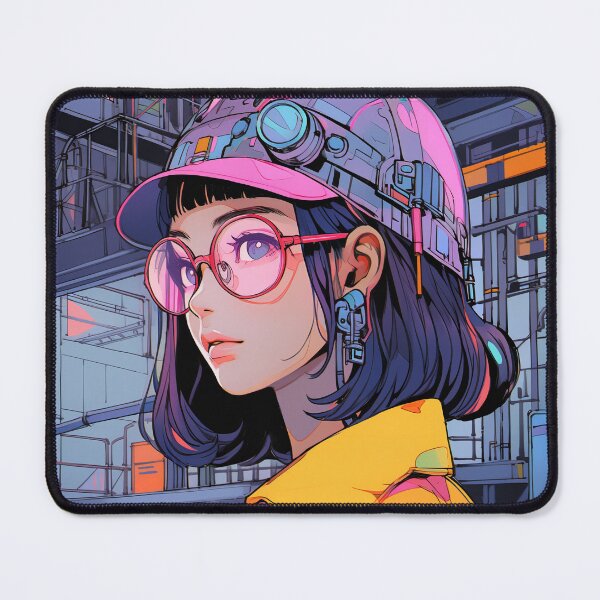 Item preview, Industrial Hardhat Anime Girl designed and sold by bubblegoth.