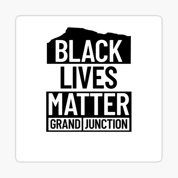 Black Lives Matter GJ - White Sticker