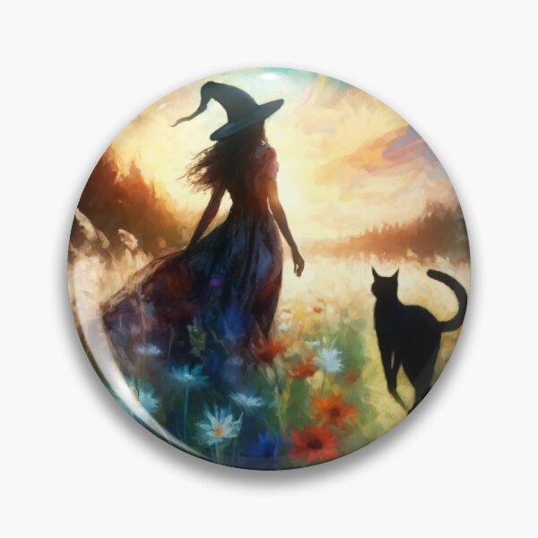 Item preview, Meadow Mischief - A Whimsical Witch's Walk designed and sold by leyfinder.