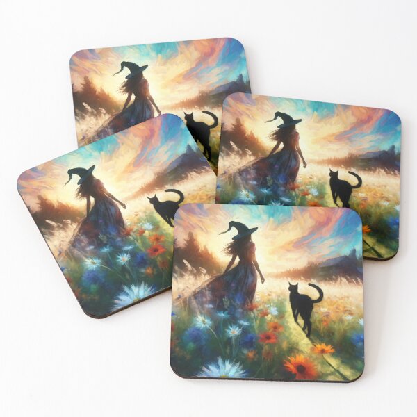Item preview, Meadow Mischief - A Whimsical Witch's Walk designed and sold by leyfinder.