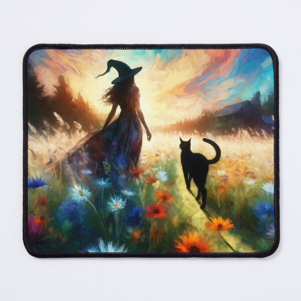Item preview, Meadow Mischief - A Whimsical Witch's Walk designed and sold by leyfinder.